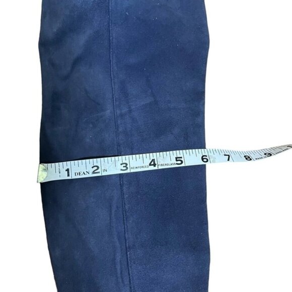 Stuart Weitzman Navy Suede Tall Boots Size 7.5M - Picture 8 of 11